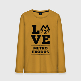 Мужской лонгслив хлопок с принтом Metro Exodus Love Classic в Тюмени, 100% хлопок |  | exodus | logo | love | metro | metro exodus | игра | игры | лого | логотип | метро | символ | эксодус
