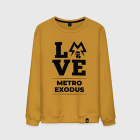 Мужской свитшот хлопок с принтом Metro Exodus Love Classic в Курске, 100% хлопок |  | exodus | logo | love | metro | metro exodus | игра | игры | лого | логотип | метро | символ | эксодус