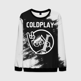 Мужской свитшот 3D с принтом Coldplay | КОТ | Краска , 100% полиэстер с мягким внутренним слоем | круглый вырез горловины, мягкая резинка на манжетах и поясе, свободная посадка по фигуре | band | coldplay | metal | rock | группа | колдплей | кот | краска | рок