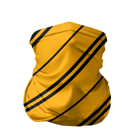 Бандана-труба 3D с принтом Полосы желтые черные в Санкт-Петербурге, 100% полиэстер, ткань с особыми свойствами — Activecool | плотность 150‒180 г/м2; хорошо тянется, но сохраняет форму | абстракция | геометрия | линии | полосы | ткань