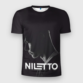 Мужская футболка 3D Slim с принтом Данил Прытков  Нилетто в Новосибирске, 100% полиэстер с улучшенными характеристиками | приталенный силуэт, круглая горловина, широкие плечи, сужается к линии бедра | niletto | данил прытков | музыка | нилетто | певец | поп