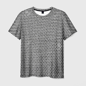 Мужская футболка 3D с принтом железная кольчуга , 100% полиэфир | прямой крой, круглый вырез горловины, длина до линии бедер | богатыри | железо | кольца | кольчуга | русь