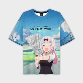 Мужская футболка oversize 3D с принтом Love  is  war в Санкт-Петербурге,  |  | 