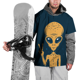 Накидка на куртку 3D с принтом Привет их космоса в Курске, 100% полиэстер |  | ufo | гуманоид | инопланетянин | космос | пришелец | существо