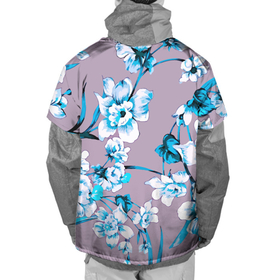Накидка на куртку 3D с принтом Летний стилизованный цветочный паттерн в Кировске, 100% полиэстер |  | fashion | flowers | leaves | pattern | stylization | summer | лето | листья | мода | паттерн | стилизация | цветы
