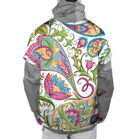 Накидка на куртку 3D с принтом Fashionable floral Oriental pattern   Summer 2025 в Белгороде, 100% полиэстер |  | color | fashion | flowers | ornament | pattern | summer | лето | мода | узор | цвет | цветы