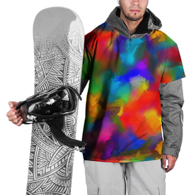Накидка на куртку 3D с принтом Палитра художника , 100% полиэстер |  | взрыв красок | краски | многоцветие | палитра | радуга | разноцветная палитра