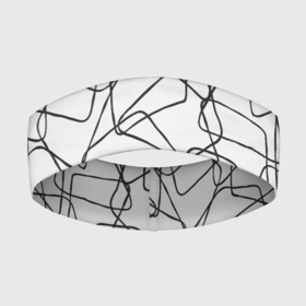 Повязка на голову 3D с принтом Трапеции На Белом Фоне в Кировске,  |  | abstraction | figure | geometry | isometric | pattern | shape | trapezoid | абстракция | геометрия | изометрический | трапеция | узор | фигура | форма