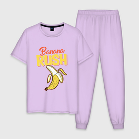 Мужская пижама хлопок с принтом Banana rash в Кировске, 100% хлопок | брюки и футболка прямого кроя, без карманов, на брюках мягкая резинка на поясе и по низу штанин
 | banana rash | counter strike | csgo | катка | каэска | контра | страйк