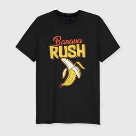 Мужская футболка хлопок Slim с принтом Banana rash в Новосибирске, 92% хлопок, 8% лайкра | приталенный силуэт, круглый вырез ворота, длина до линии бедра, короткий рукав | banana rash | counter strike | csgo | катка | каэска | контра | страйк