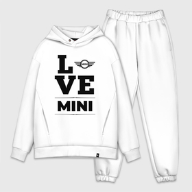 Мужской костюм хлопок OVERSIZE с принтом Mini Love Classic ,  |  | Тематика изображения на принте: auto | brand | logo | love | mini | symbol | авто | бренд | купер | лого | мини | символ