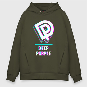 Мужское худи Oversize хлопок с принтом Deep Purple Glitch Rock в Санкт-Петербурге, френч-терри — 70% хлопок, 30% полиэстер. Мягкий теплый начес внутри —100% хлопок | боковые карманы, эластичные манжеты и нижняя кромка, капюшон на магнитной кнопке | band | deep | deep purple | glitch | metal | purple | rock | глитч | группа | дип | метал | перпл | рок | хард