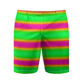 Мужские шорты спортивные с принтом Зелено малиновые мягкие размытые полосы ,  |  | crimson | green | striped pattern | горизонтальные полосы | зеленый | малиновый | полосатый узор