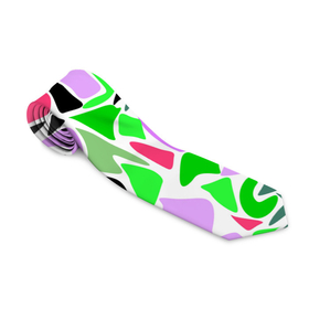 Галстук 3D с принтом Abstract pattern green pink spots в Екатеринбурге, 100% полиэстер | Длина 148 см; Плотность 150-180 г/м2 | abstract pattern | pattern | spots | абстрактный узор | зеленый | пятна | розовый