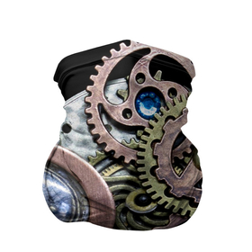 Бандана-труба 3D с принтом Mechanism of gears in Steampunk style в Курске, 100% полиэстер, ткань с особыми свойствами — Activecool | плотность 150‒180 г/м2; хорошо тянется, но сохраняет форму | fashion | gears | mechanism | metal | steampunk | style | металл | механизм | мода | стиль | стимпанк | шестерёнки
