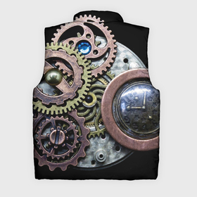 Мужской жилет утепленный 3D с принтом Mechanism of gears in Steampunk style в Санкт-Петербурге,  |  | Тематика изображения на принте: fashion | gears | mechanism | metal | steampunk | style | металл | механизм | мода | стиль | стимпанк | шестерёнки
