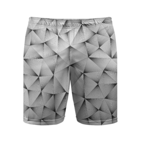 Мужские шорты спортивные с принтом Треугольная Решётка в Петрозаводске,  |  | abstraction | figure | geometry | isometric | pattern | shape | абстракция | геометрия | изометрический | решётка | треугольник | узор | фигура | форма