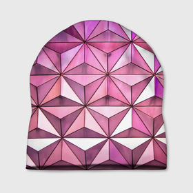 Шапка 3D с принтом Треугольная стена в Петрозаводске, 100% полиэстер | универсальный размер, печать по всей поверхности изделия | Тематика изображения на принте: арт | вектор | векторный рисунок | геометрия | рисунок | треугольник | треугольники | треугольный рисунок