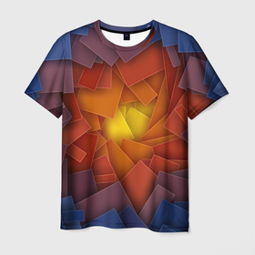 Мужская футболка 3D с принтом Личный лабиринт в Тюмени, 100% полиэфир | прямой крой, круглый вырез горловины, длина до линии бедер | арт | вектор | векторный рисунок | геометрия | лабиринт | личность | рисунок