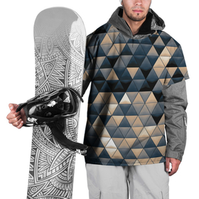 Накидка на куртку 3D с принтом Кибернетическая стена в Новосибирске, 100% полиэстер |  | арт | вектор | векторный рисунок | геометрия | кибер панкт | мозаика | рисунок | треугольник | треугольники
