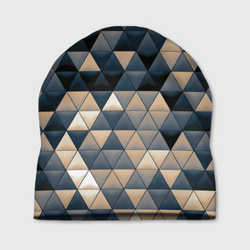 Шапка 3D с принтом Кибернетическая стена в Новосибирске, 100% полиэстер | универсальный размер, печать по всей поверхности изделия | арт | вектор | векторный рисунок | геометрия | кибер панкт | мозаика | рисунок | треугольник | треугольники