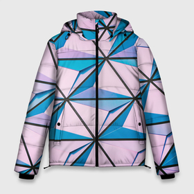 Мужская зимняя куртка 3D с принтом 3D иллюзия треугольники в Екатеринбурге, верх — 100% полиэстер; подкладка — 100% полиэстер; утеплитель — 100% полиэстер | длина ниже бедра, свободный силуэт Оверсайз. Есть воротник-стойка, отстегивающийся капюшон и ветрозащитная планка. 

Боковые карманы с листочкой на кнопках и внутренний карман на молнии. | Тематика изображения на принте: 3d | 3d иллюзаия | 3d рисунок | арт | вектор | векторный рисунок | геометрия | иллюзия | кибер панкт | мозаика | рисунок | треугольник | треугольники