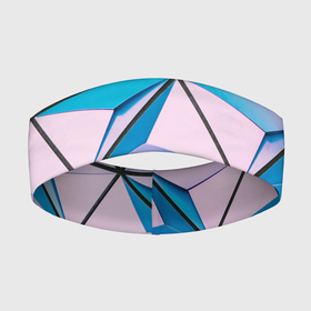 Повязка на голову 3D с принтом 3D иллюзия треугольники в Тюмени,  |  | 3d | 3d иллюзаия | 3d рисунок | арт | вектор | векторный рисунок | геометрия | иллюзия | кибер панкт | мозаика | рисунок | треугольник | треугольники
