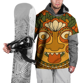 Накидка на куртку 3D с принтом Polynesian tiki TRICKY в Тюмени, 100% полиэстер |  | Тематика изображения на принте: africa | bora bora | fiji | hawaii | island | nature | ocean | polynesia | samoa | tahiti | tiki | африка | гаваи | дикие племена | индеец | истукан | лето | орнамент | острова | племя | пляж | полинезия | серфинг | тики | тропики | туризм | узор