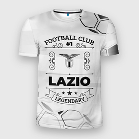 Мужская футболка 3D Slim с принтом Lazio Football Club Number 1 Legendary в Курске, 100% полиэстер с улучшенными характеристиками | приталенный силуэт, круглая горловина, широкие плечи, сужается к линии бедра | Тематика изображения на принте: club | football | lazio | logo | клуб | краска | лацио | лого | мяч | символ | спорт | футбол | футболист | футболисты | футбольный