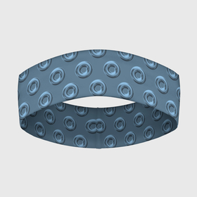Повязка на голову 3D с принтом Цвет морской волны: кольца 3д в Петрозаводске,  |  | 3д | геометрия | кольца | круги | симметрия | тренд