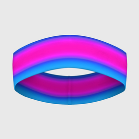 Повязка на голову 3D с принтом striped pattern яркий неоновый полосатый узор в Петрозаводске,  |  | neon | striped pattern | горизонтальные полосы | полосатый узор | розовые полосы | синие полосы