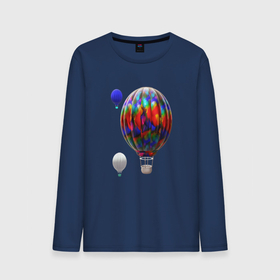 Мужской лонгслив хлопок с принтом 3d aerostats colorful в Санкт-Петербурге, 100% хлопок |  | 3d aerostats | 3d ballon | aerostat colorful | air ballon | ballon | colorul | hot air ballon