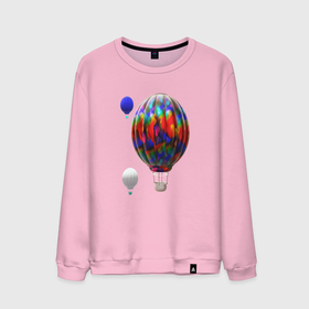 Мужской свитшот хлопок с принтом 3d aerostats colorful в Санкт-Петербурге, 100% хлопок |  | 3d aerostats | 3d ballon | aerostat colorful | air ballon | ballon | colorul | hot air ballon