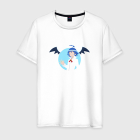 Мужская футболка хлопок с принтом Образ Ирумы в Новосибирске, 100% хлопок | прямой крой, круглый вырез горловины, длина до линии бедер, слегка спущенное плечо. | anime | iruma suzuki | аниме | анимэ | добро пожаловать в ад ирума | ирума судзуки