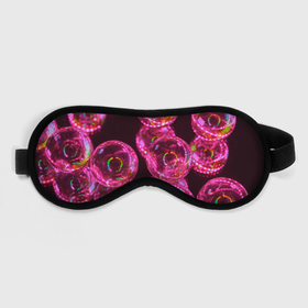 Маска для сна 3D с принтом Неоновые сюрреалистичные пузыри   Розовый в Екатеринбурге, внешний слой — 100% полиэфир, внутренний слой — 100% хлопок, между ними — поролон |  | Тематика изображения на принте: abstraction | art | artwork | bubbles | colorful | colors | dark | darkness | graphics | neon | surrealism | абстракция | арт | графика | искусство | неон | пузыри | разноцветный | сюрреализм | темнота | тьма | цвета