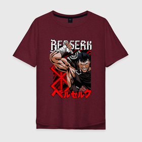 Мужская футболка хлопок Oversize с принтом Berserk   Генерал Гатс в Белгороде, 100% хлопок | свободный крой, круглый ворот, “спинка” длиннее передней части | anime | anime berserk | berserk | knight | manga | аниме | аниме берсерк | берсерк | брызги | знак | краски | манга | рыцарь