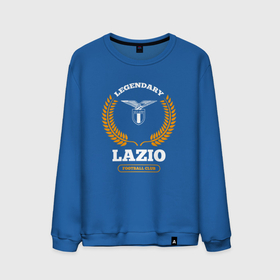 Мужской свитшот хлопок с принтом Лого Lazio и надпись Legendary Football Club в Курске, 100% хлопок |  | club | football | lazio | logo | клуб | лацио | лого | мяч | символ | спорт | футбол | футболист | футболисты | футбольный