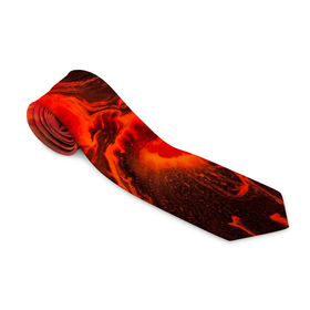 Галстук 3D с принтом Красный огненный след в Новосибирске, 100% полиэстер | Длина 148 см; Плотность 150-180 г/м2 | ад | апокалипсис | вселенная | вспышка | галактика | космос | красный | мрак | ночь | огонь | пламя | полоса | след | темнота | туманность | ужас | хоррор | черная дыра