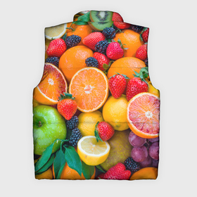 Мужской жилет утепленный 3D с принтом ABUNDANCE OF FRUITS в Екатеринбурге,  |  | Тематика изображения на принте: colorful | fresh | grape | green | healthy | lemon | orange | pineapple | red | strawberry | summer | sweet | vegetarian | yellow | ананас | апельсин | вегетарианский | виноград | желтый | здоровый | зеленый | клубника | красный | красочный | лето | лимон