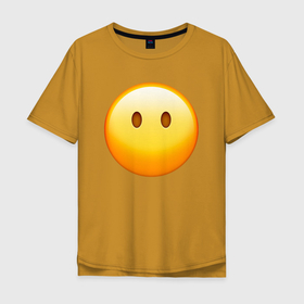 Мужская футболка хлопок Oversize с принтом Эмоджи без рта , 100% хлопок | свободный крой, круглый ворот, “спинка” длиннее передней части | emoji | eyes | no mouth | without mouth | без рта | глаза | эмоджи | эмодзи