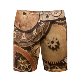 Мужские шорты спортивные с принтом Механистическая композиция из металлических деталей в стиле Стимпанк в Тюмени,  |  | gears | mechanism | metal | steampunk | texture | металл | механизм | стимпанк | текстура | шестерёнка