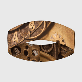 Повязка на голову 3D с принтом Механистическая композиция из металлических деталей в стиле Стимпанк в Новосибирске,  |  | gears | mechanism | metal | steampunk | texture | металл | механизм | стимпанк | текстура | шестерёнка