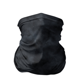 Бандана-труба 3D с принтом Акварельные разводы черный в Тюмени, 100% полиэстер, ткань с особыми свойствами — Activecool | плотность 150‒180 г/м2; хорошо тянется, но сохраняет форму | абстракция | акварель | тай дай | темно серый | темный принт | черный