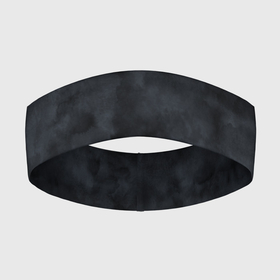 Повязка на голову 3D с принтом Акварельные разводы черный в Екатеринбурге,  |  | абстракция | акварель | тай дай | темно серый | темный принт | черный