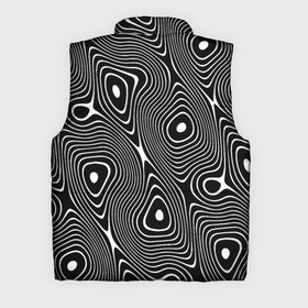 Мужской жилет утепленный 3D с принтом Чёрно белая стилизованная поверхность воды   Wave pattern в Екатеринбурге,  |  | abstraction | fashion | pattern | raster | water | waves | абстракция | вода | волны | мода | паттерн | растр