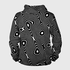 Мужская ветровка 3D с принтом Чёрно белая стилизованная поверхность воды   Wave pattern в Санкт-Петербурге, 100% полиэстер | подол и капюшон оформлены резинкой с фиксаторами, два кармана без застежек по бокам, один потайной карман на груди | abstraction | fashion | pattern | raster | water | waves | абстракция | вода | волны | мода | паттерн | растр