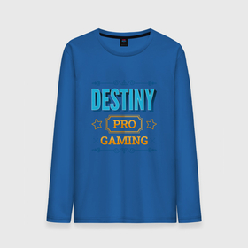Мужской лонгслив хлопок с принтом Игра Destiny PRO Gaming в Курске, 100% хлопок |  | destiny | logo | pro | дестини | игра | игры | лого | логотип | символ