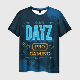 Мужская футболка 3D с принтом Игра DayZ: PRO Gaming в Курске, 100% полиэфир | прямой крой, круглый вырез горловины, длина до линии бедер | dayz | logo | paint | pro | брызги | дэйз | игра | игры | краска | лого | логотип | символ