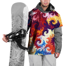 Накидка на куртку 3D с принтом Красочный фрактальный паттерн   Fashion trend в Тюмени, 100% полиэстер |  | Тематика изображения на принте: abstraction | color | fashion | fractal | pattern | абстракция | мода | паттерн | фрактал | цвет