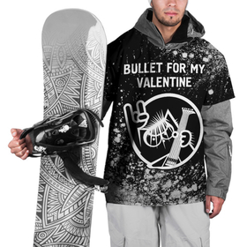 Накидка на куртку 3D с принтом Bullet For My Valentine   КОТ   Арт в Тюмени, 100% полиэстер |  | band | bullet | bullet for my valentine | for | metal | rock | valentine | буллет | валентайн | группа | кот | краска | краски | рок